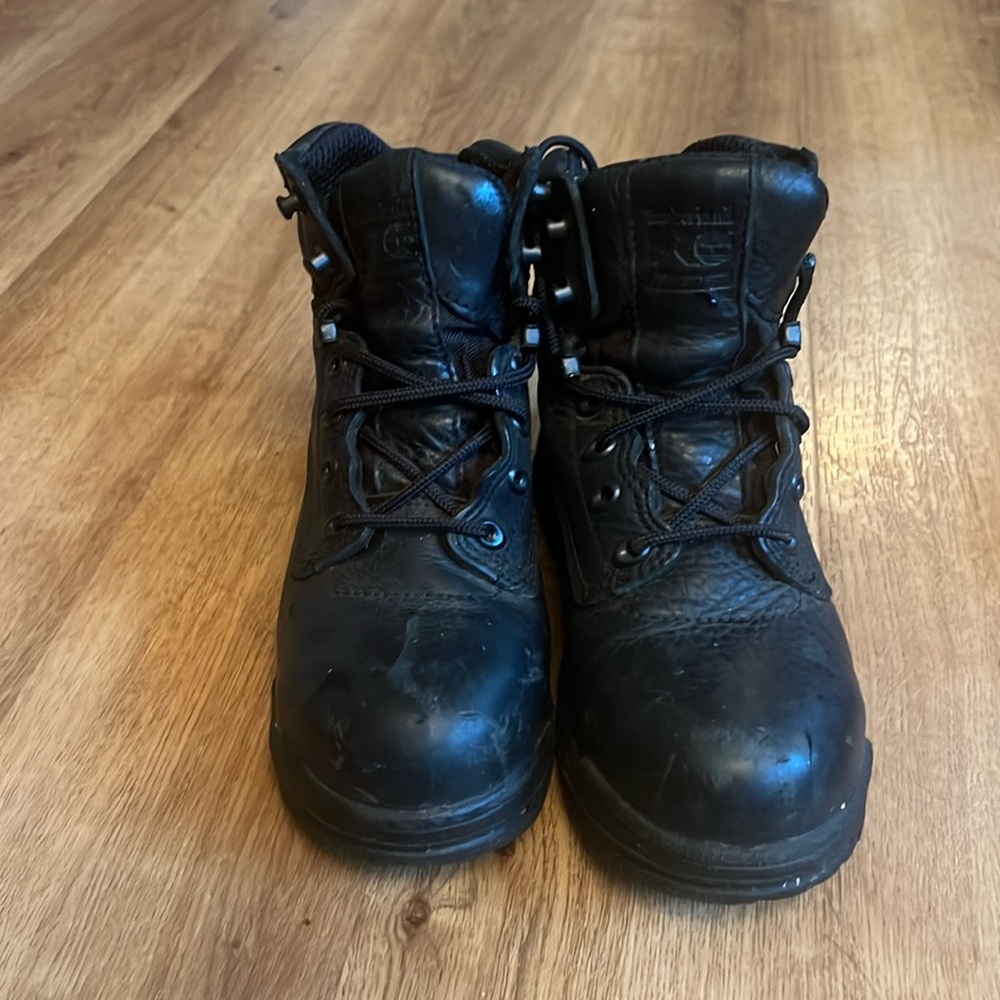 Timberland steel toe leather boots
